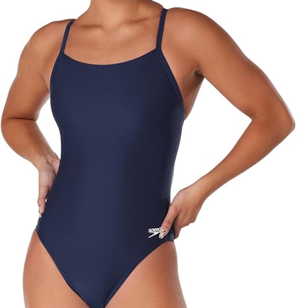 Speedo Women's Swimsuit Size 30 Team Royal Blue One Piece Prolt Flyback Solid